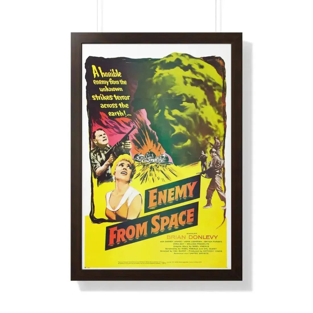 ENEMY FROM SPACE (QUATERMASS 2) 1957 - Framed Movie Poster - The Sticker Space
