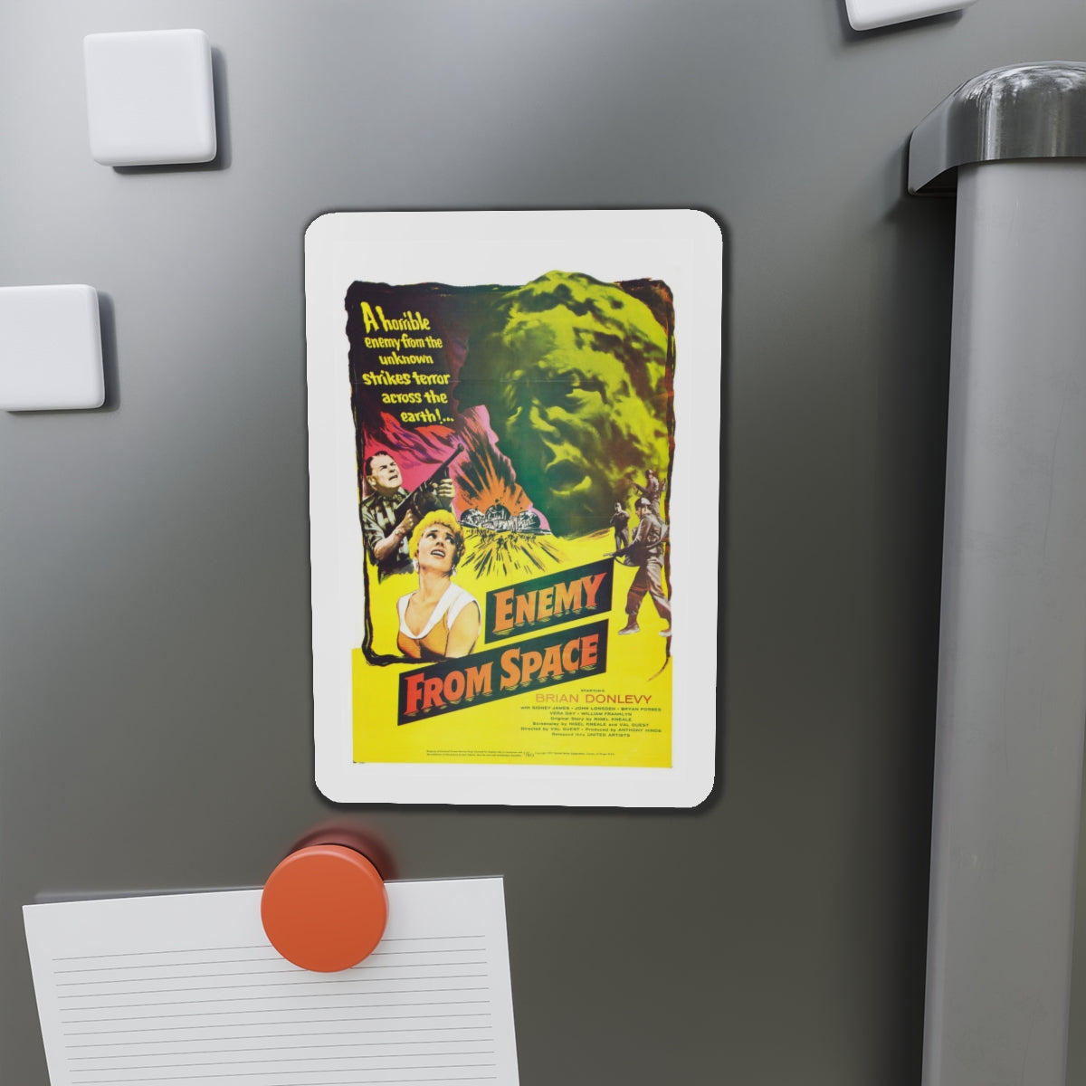 ENEMY FROM SPACE (QUATERMASS 2) 1957 Movie Poster - Die-Cut Magnet-The Sticker Space