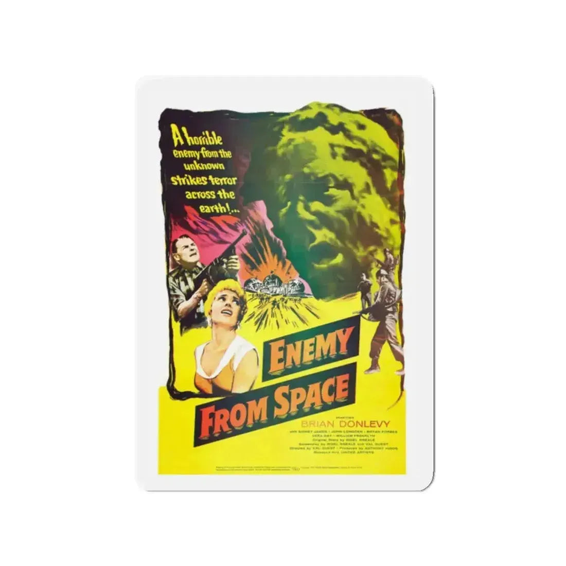 ENEMY FROM SPACE (QUATERMASS 2) 1957 Movie Poster - Refrigerator Magnet - The Sticker Space