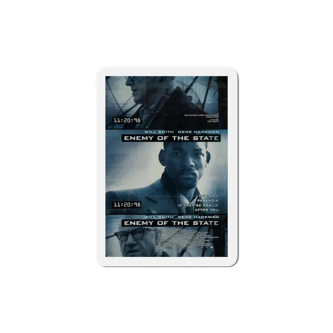 Enemy of the State 1998 Movie Poster Refrigerator Magnet 6 Inch - The Sticker Space
