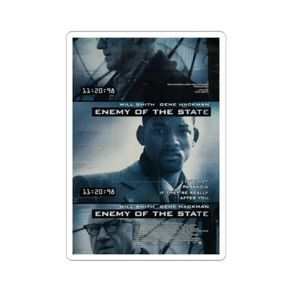 Enemy of the State 1998 Movie Poster - STICKER Vinyl Kiss-Cut Decal 3 Inch White - The Sticker Space
