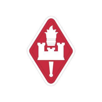 Engineer Center and Fort Leonard Wood and School (U.S. Army) REVERSE PRINT Transparent Die-Cut STICKER - The Sticker Space