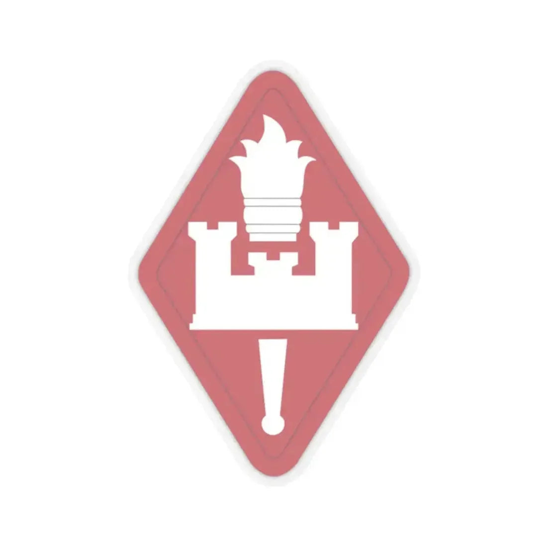 Engineer Center and Fort Leonard Wood and School (U.S. Army) STICKER Vinyl Kiss-Cut Decal 2 Inch Transparent - The Sticker Space