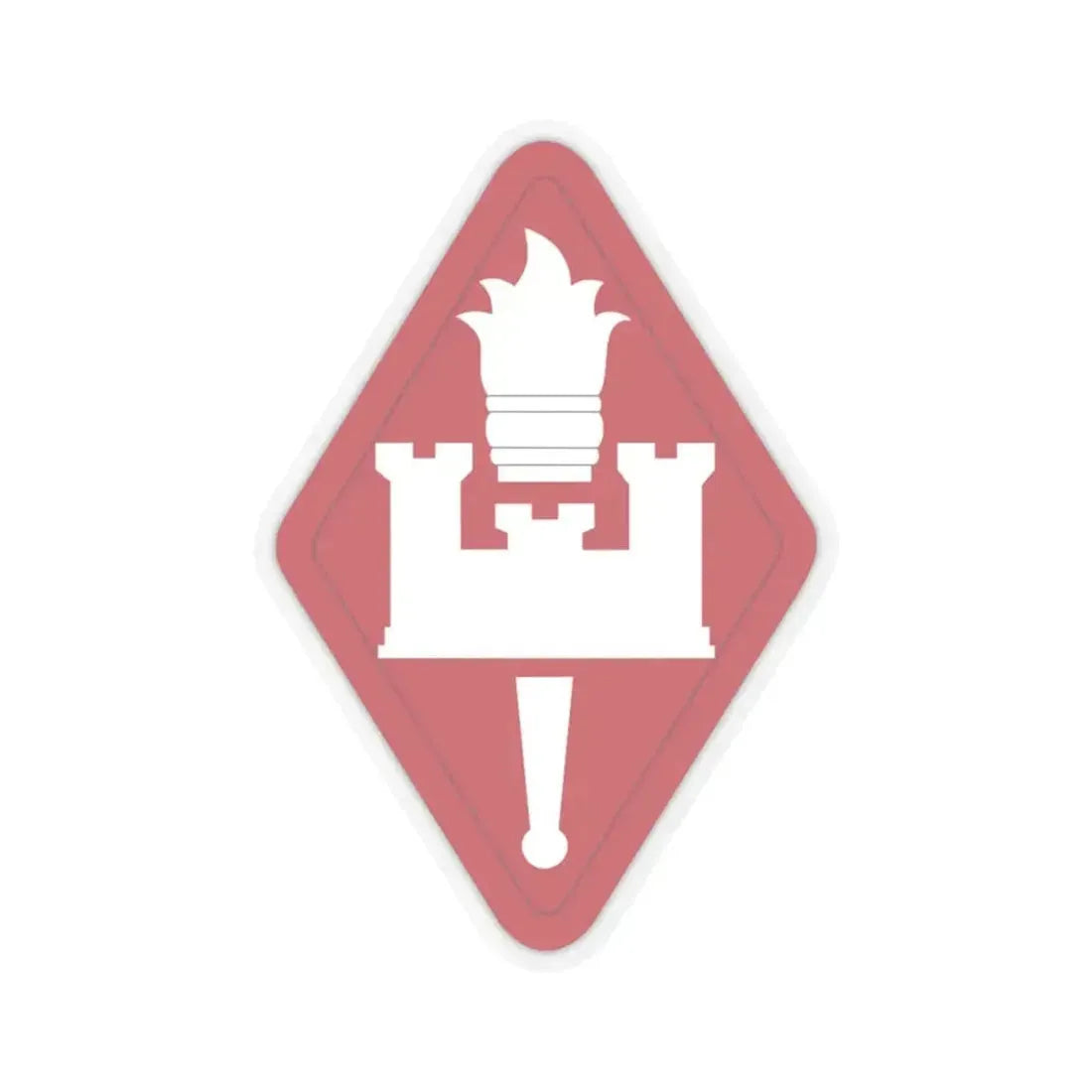 Engineer Center and Fort Leonard Wood and School (U.S. Army) STICKER Vinyl Kiss-Cut Decal 4 Inch Transparent - The Sticker Space