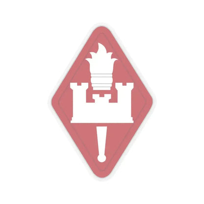 Engineer Center and Fort Leonard Wood and School (U.S. Army) STICKER Vinyl Kiss-Cut Decal 4 Inch Transparent - The Sticker Space