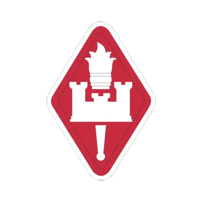 Engineer Center and Fort Leonard Wood and School (U.S. Army) STICKER Vinyl Kiss-Cut Decal 4 Inch White - The Sticker Space