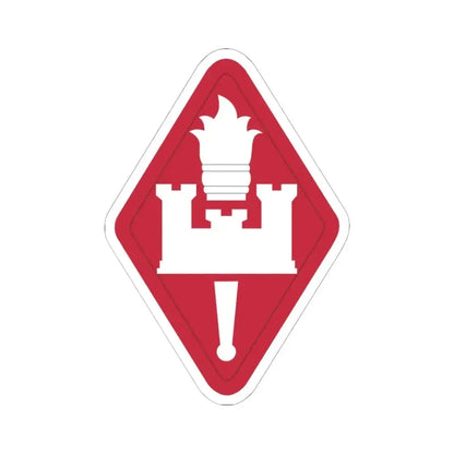 Engineer Center and Fort Leonard Wood and School (U.S. Army) STICKER Vinyl Kiss-Cut Decal 6 Inch White - The Sticker Space