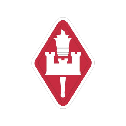 Engineer Center and Fort Leonard Wood and School (U.S. Army) Transparent STICKER Die-Cut Vinyl Decal 2 Inch - The Sticker Space