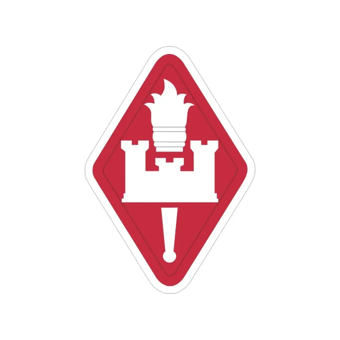 Engineer Center and Fort Leonard Wood and School (U.S. Army) Transparent STICKER Die-Cut Vinyl Decal 4 Inch - The Sticker Space