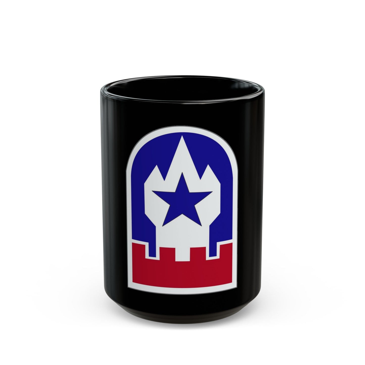 Engineer Command Europe (U.S. Army) Black Coffee Mug-15oz-The Sticker Space