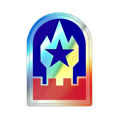 Engineer Command Europe (U.S. Army) Holographic STICKER Die-Cut Vinyl Decal 5 Inch Holographic - The Sticker Space