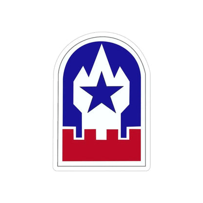 Engineer Command Europe (U.S. Army) REVERSE PRINT Transparent Die-Cut STICKER - The Sticker Space