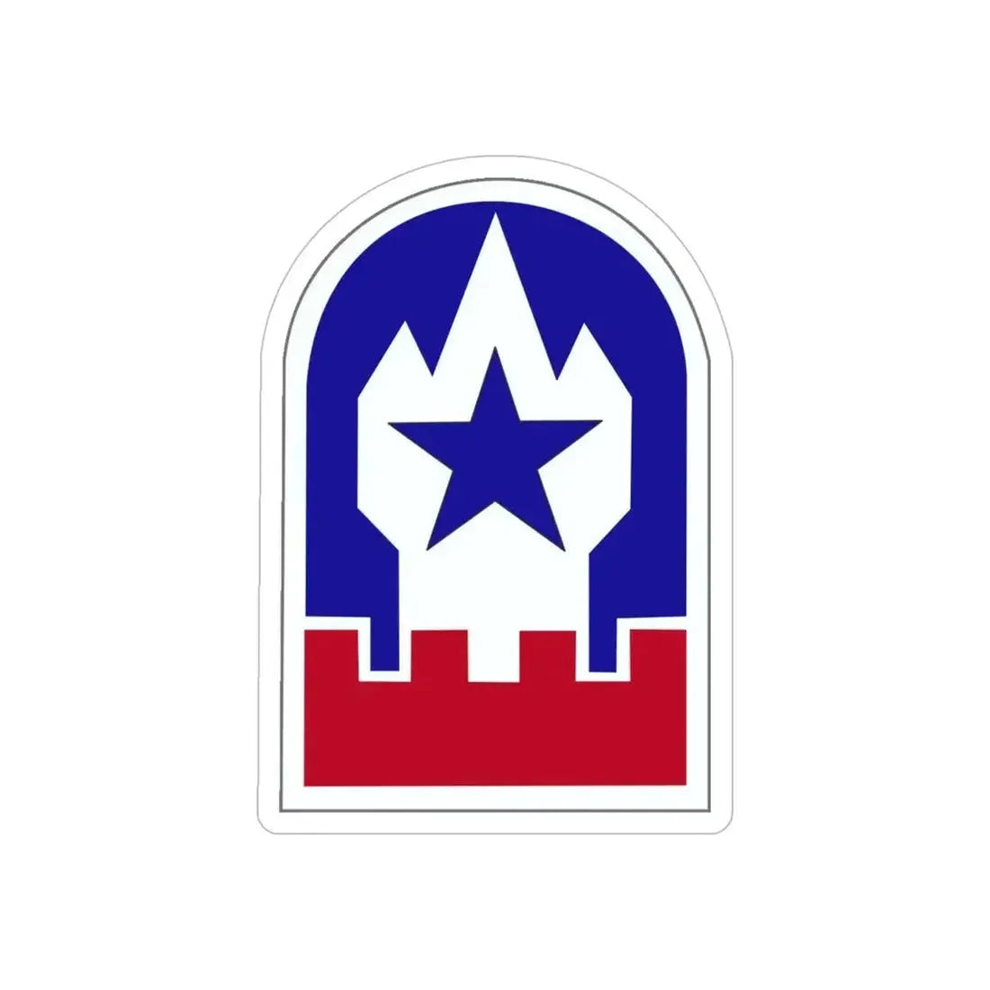 Engineer Command Europe (U.S. Army) REVERSE PRINT Transparent Die-Cut STICKER - The Sticker Space