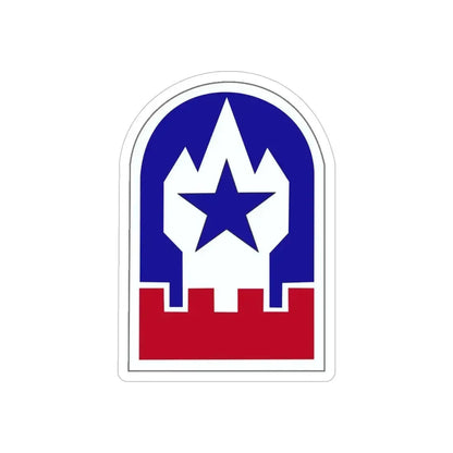 Engineer Command Europe (U.S. Army) REVERSE PRINT Transparent Die-Cut STICKER - The Sticker Space