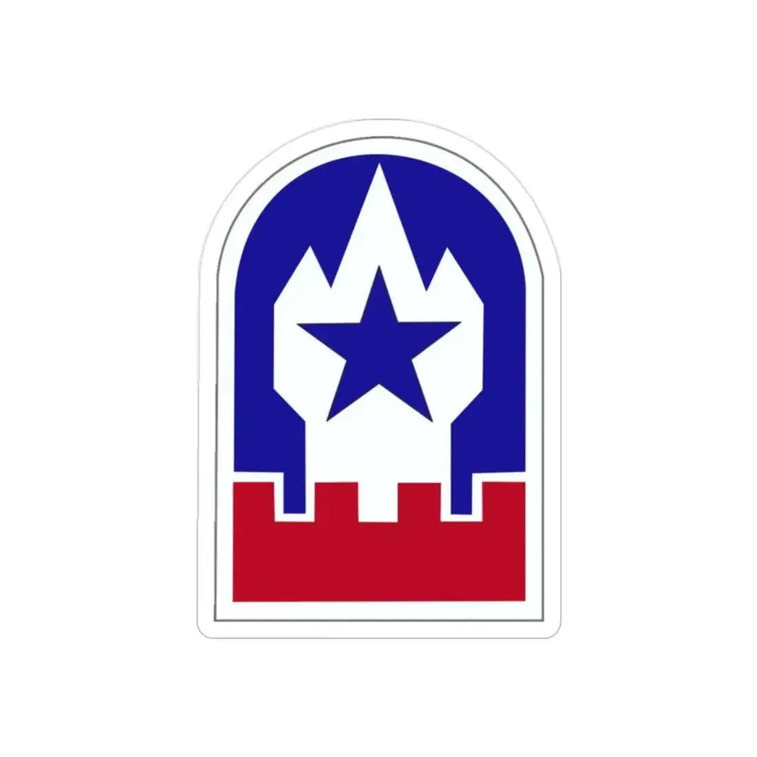 Engineer Command Europe (U.S. Army) REVERSE PRINT Transparent Die-Cut STICKER - The Sticker Space