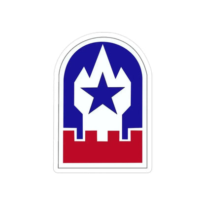 Engineer Command Europe (U.S. Army) REVERSE PRINT Transparent Die-Cut STICKER - The Sticker Space