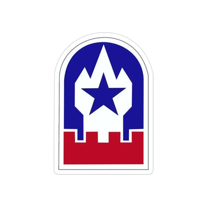 Engineer Command Europe (U.S. Army) REVERSE PRINT Transparent Die-Cut STICKER - The Sticker Space