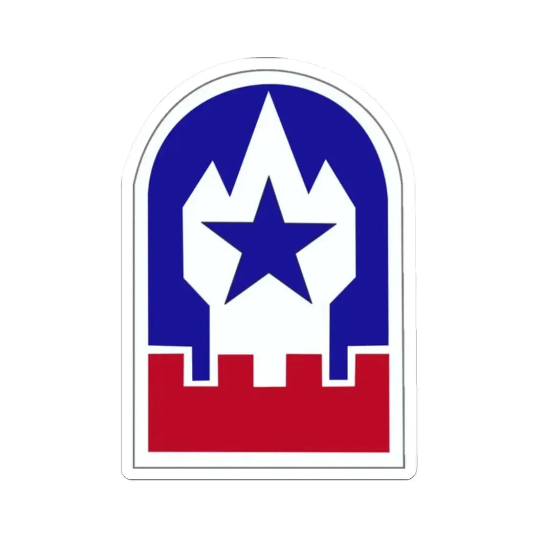 Engineer Command Europe (U.S. Army) STICKER Vinyl Kiss-Cut Decal 2 Inch White - The Sticker Space