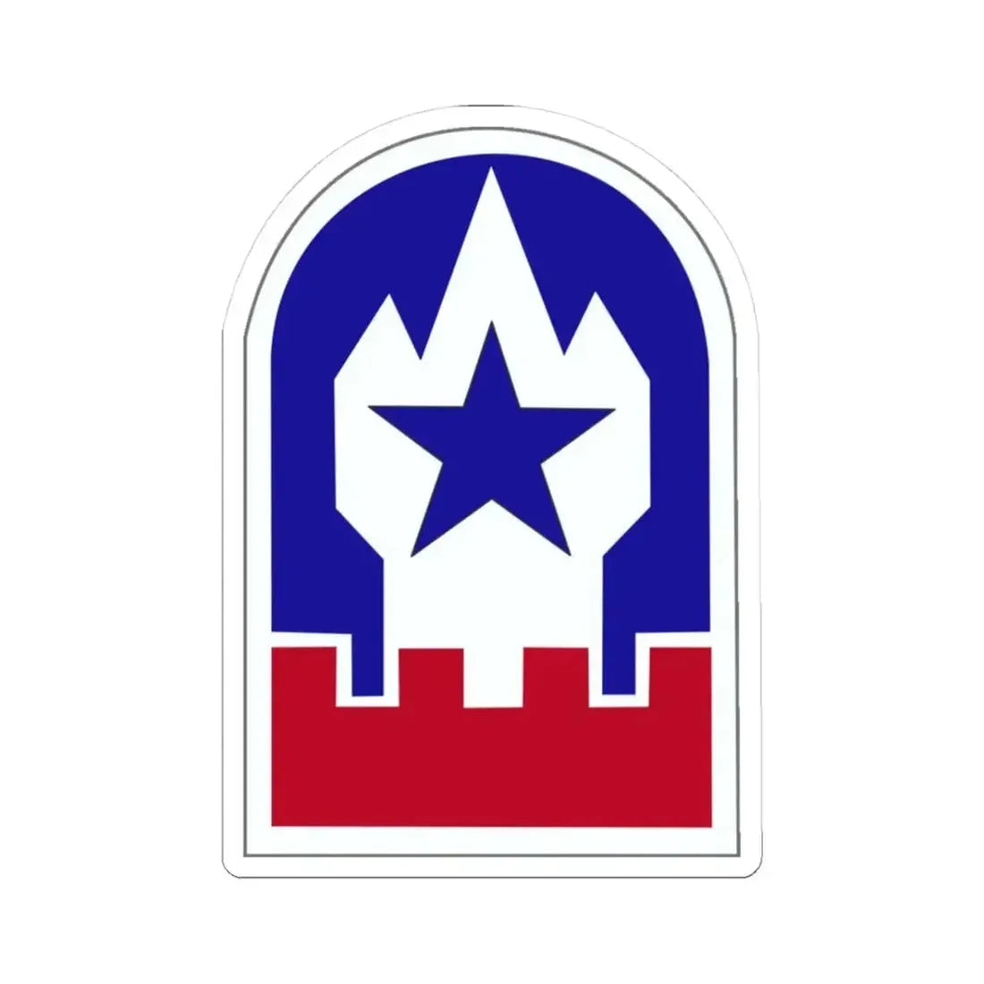 Engineer Command Europe (U.S. Army) STICKER Vinyl Kiss-Cut Decal 3 Inch White - The Sticker Space