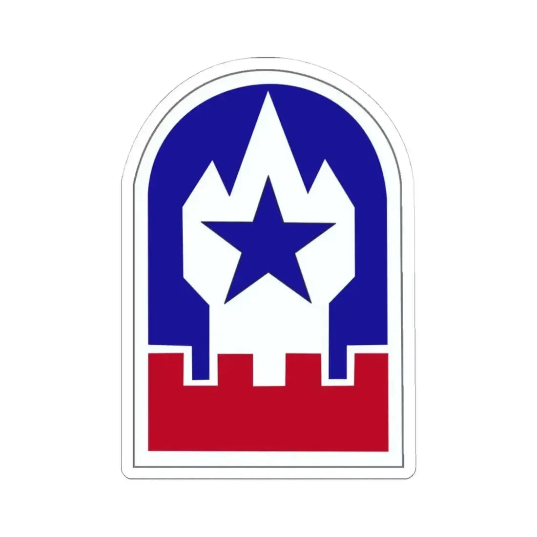 Engineer Command Europe (U.S. Army) STICKER Vinyl Kiss-Cut Decal 4 Inch White - The Sticker Space