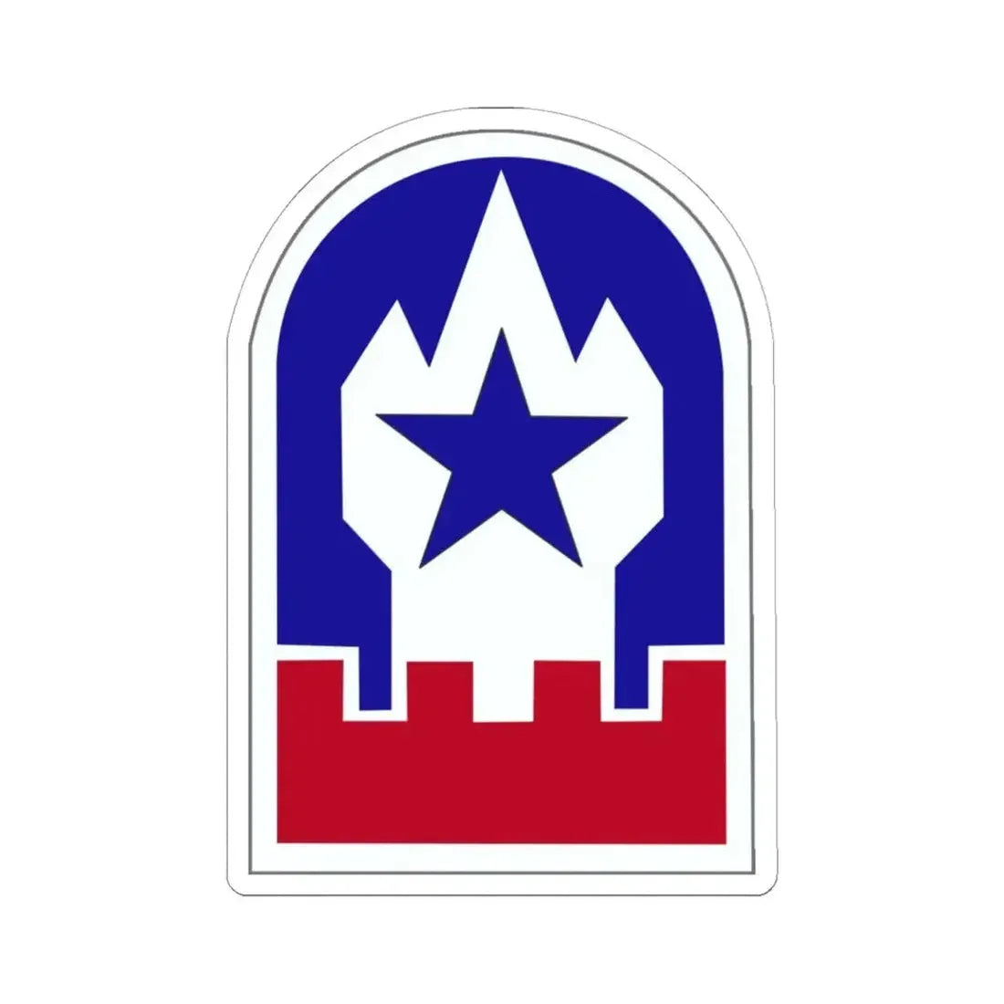 Engineer Command Europe (U.S. Army) STICKER Vinyl Kiss-Cut Decal 6 Inch White - The Sticker Space