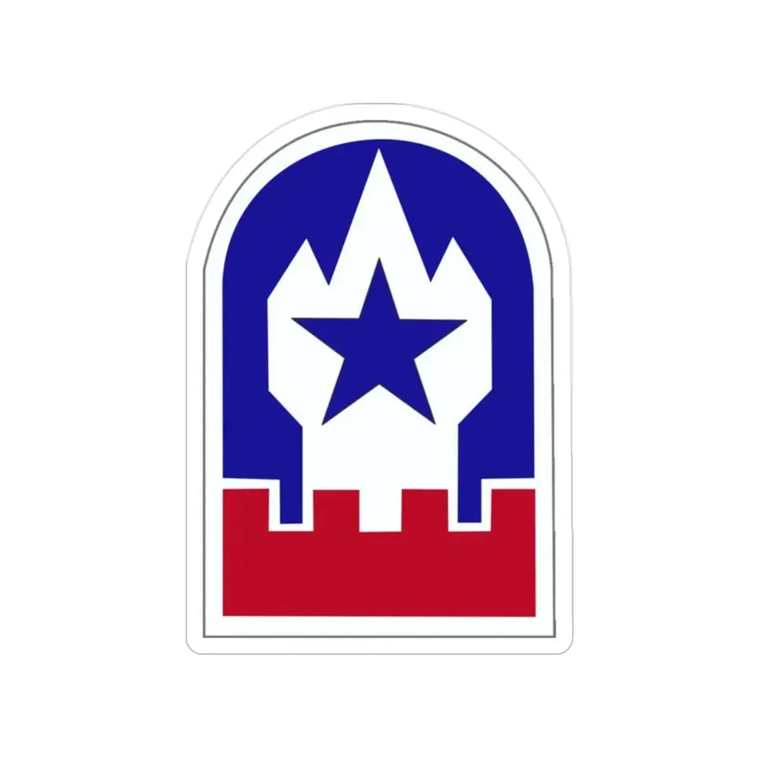 Engineer Command Europe (U.S. Army) Transparent STICKER Die-Cut Vinyl Decal 2 Inch - The Sticker Space