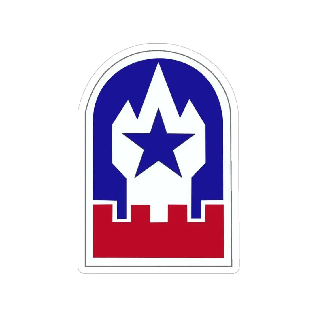 Engineer Command Europe (U.S. Army) Transparent STICKER Die-Cut Vinyl Decal 4 Inch - The Sticker Space