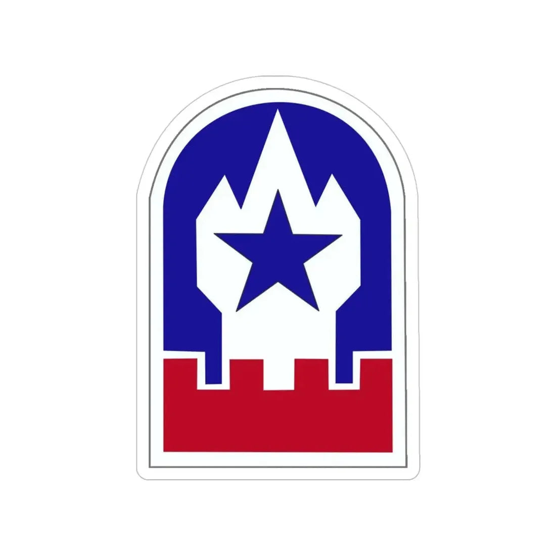 Engineer Command Europe (U.S. Army) Transparent STICKER Die-Cut Vinyl Decal 4 Inch - The Sticker Space