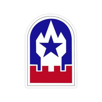 Engineer Command Europe (U.S. Army) Transparent STICKER Die-Cut Vinyl Decal 4 Inch - The Sticker Space