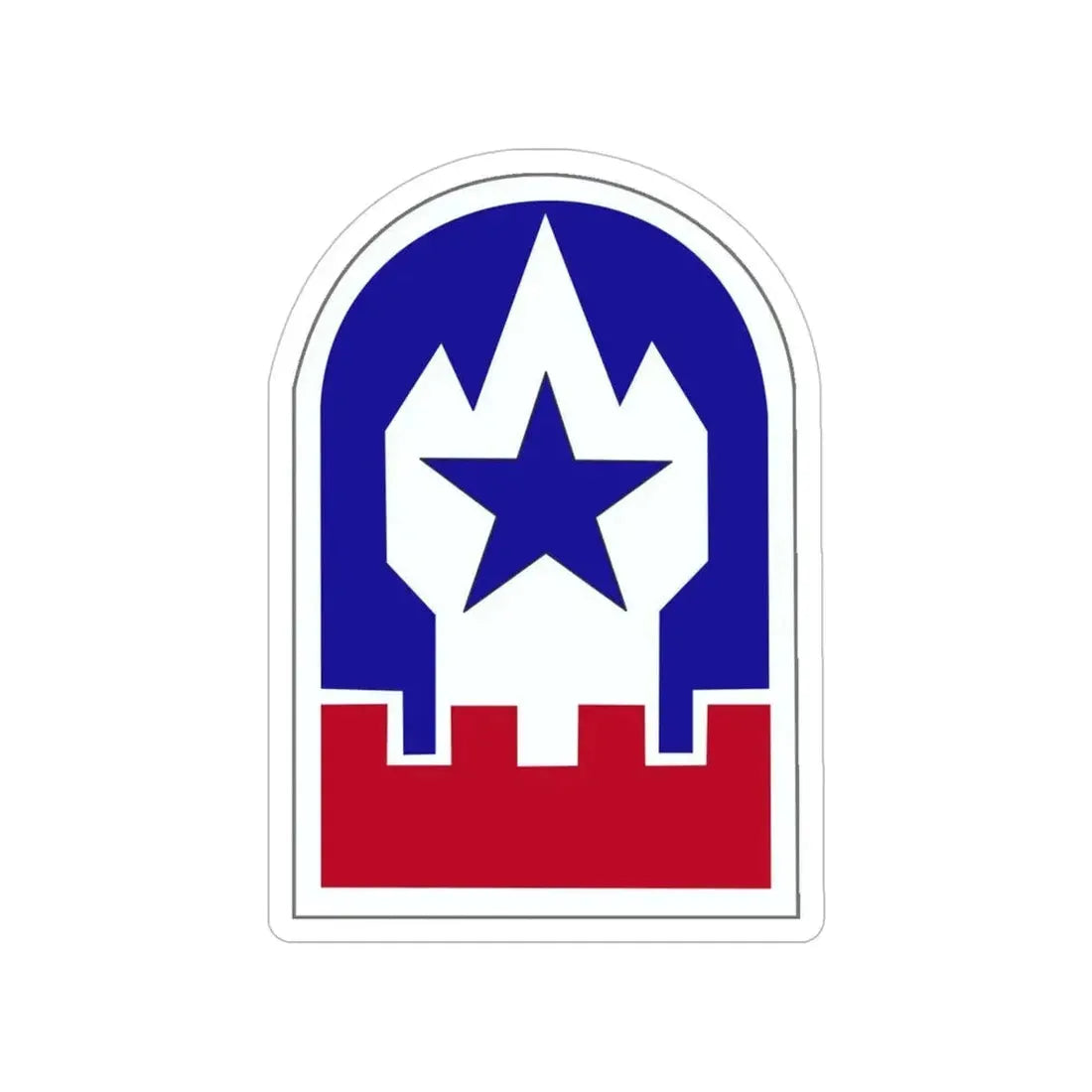 Engineer Command Europe (U.S. Army) Transparent STICKER Die-Cut Vinyl Decal 5 Inch - The Sticker Space