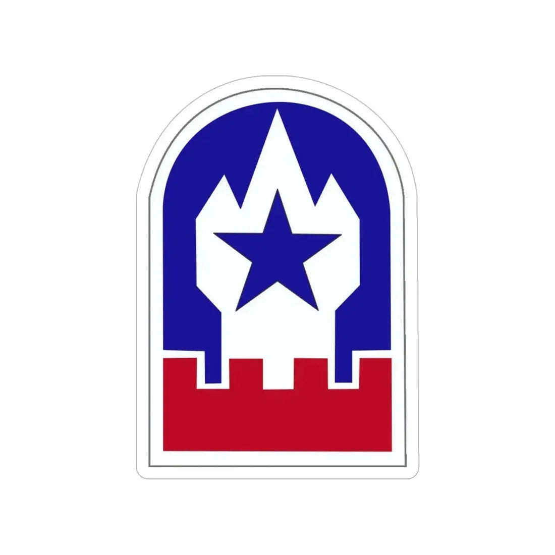 Engineer Command Europe (U.S. Army) Transparent STICKER Die-Cut Vinyl Decal 5 Inch - The Sticker Space