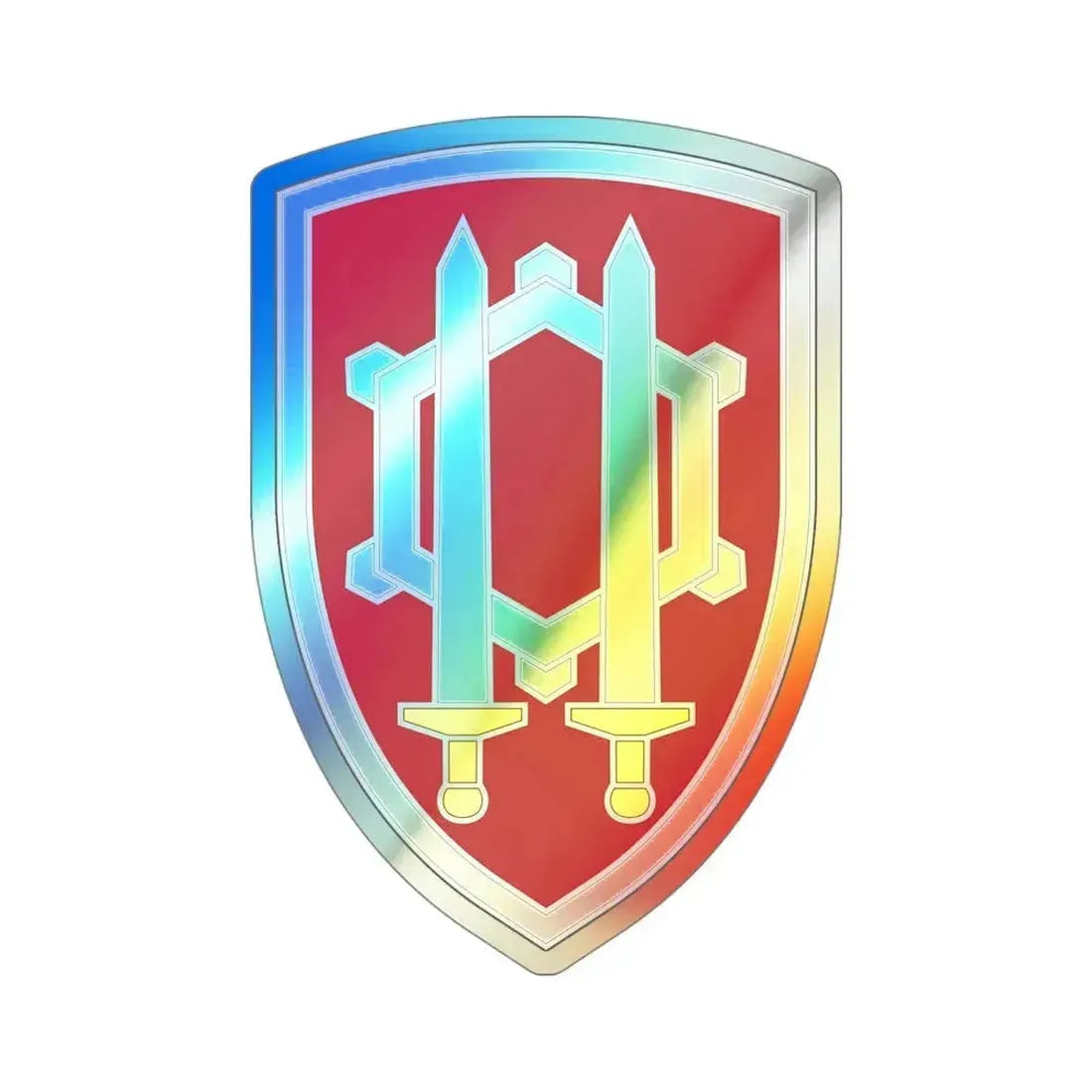 Engineer Command Vietnam 2 (U.S. Army) Holographic STICKER Die-Cut Vinyl Decal 4 Inch Holographic - The Sticker Space