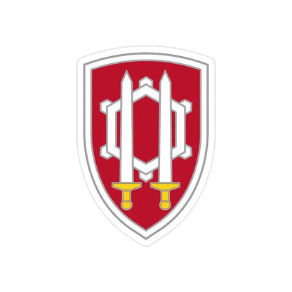 Engineer Command Vietnam 2 (U.S. Army) REVERSE PRINT Transparent Die-Cut STICKER 2 Inch Die-Cut Transparent - The Sticker Space