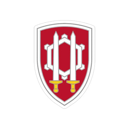 Engineer Command Vietnam 2 (U.S. Army) REVERSE PRINT Transparent Die-Cut STICKER 3 Inch Die-Cut Transparent - The Sticker Space