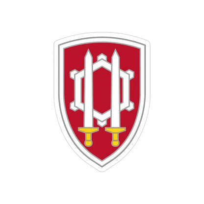 Engineer Command Vietnam 2 (U.S. Army) REVERSE PRINT Transparent Die-Cut STICKER 4 Inch Die-Cut Transparent - The Sticker Space