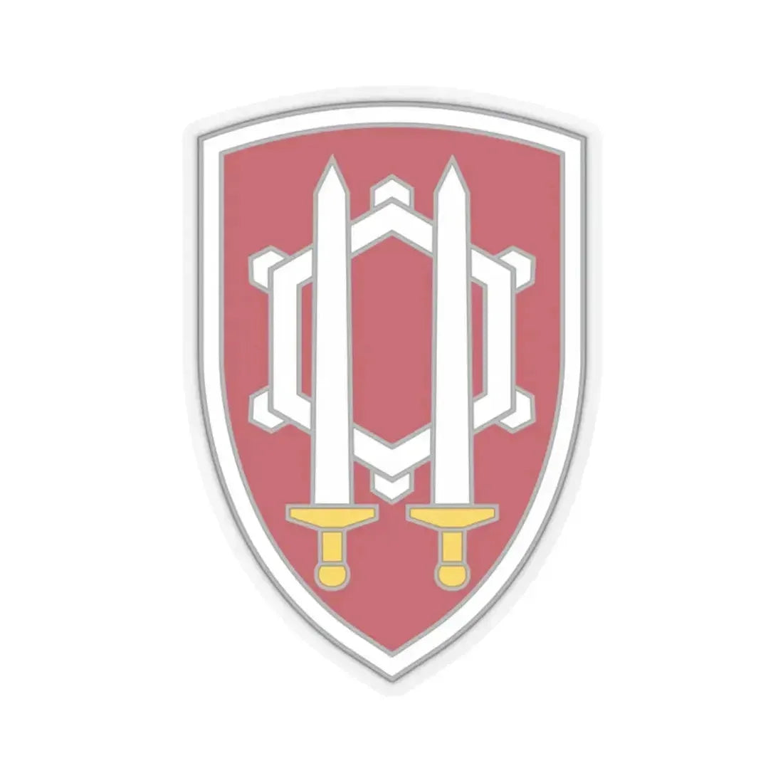 Engineer Command Vietnam 2 (U.S. Army) STICKER Vinyl Kiss-Cut Decal 2 Inch Transparent - The Sticker Space