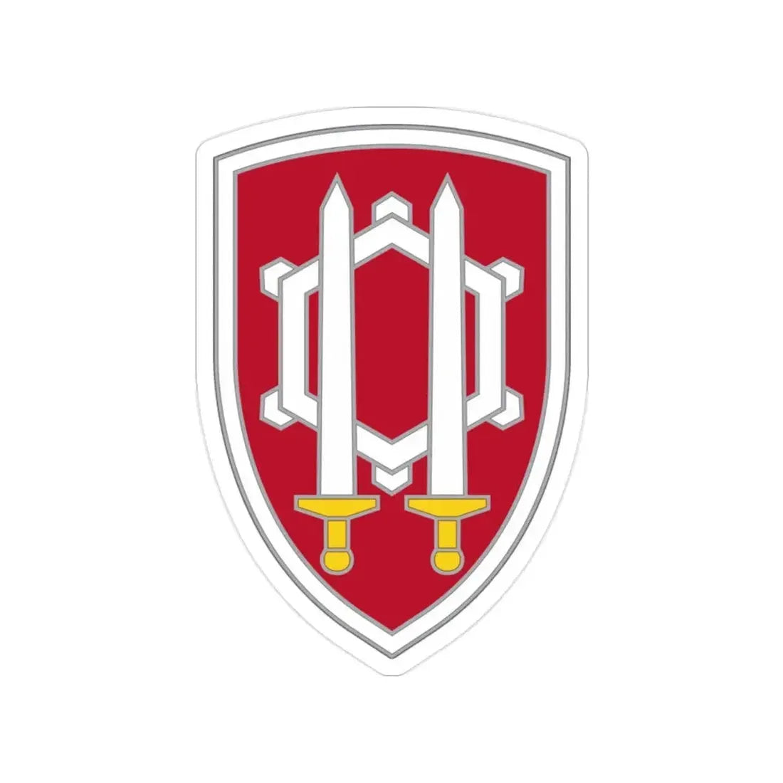 Engineer Command Vietnam 2 (U.S. Army) Transparent STICKER Die-Cut Vinyl Decal 2 Inch - The Sticker Space