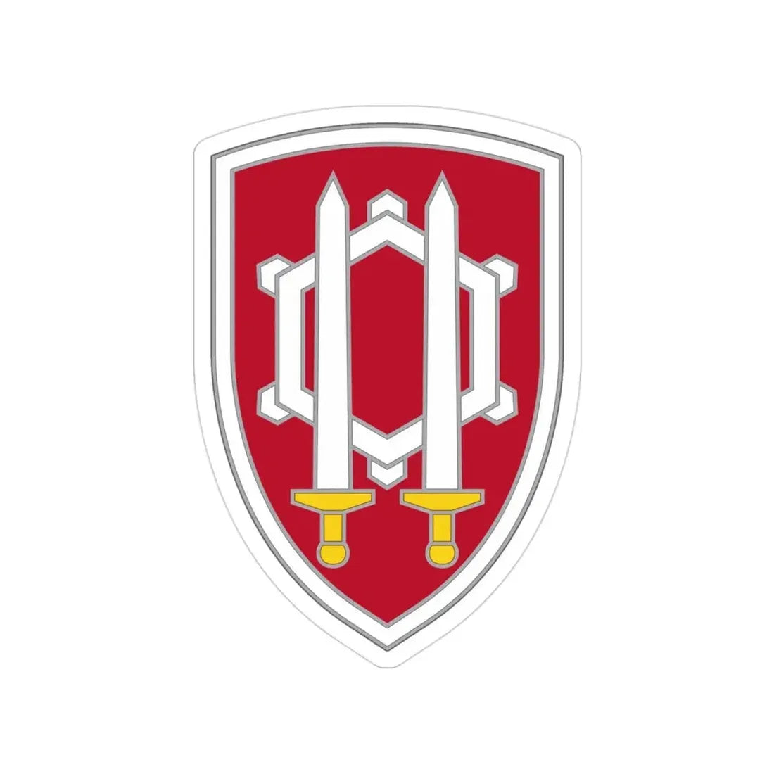 Engineer Command Vietnam 2 (U.S. Army) Transparent STICKER Die-Cut Vinyl Decal 3 Inch - The Sticker Space