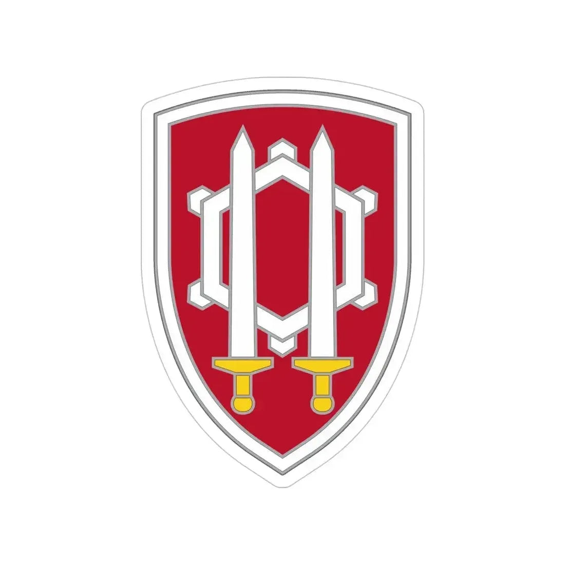 Engineer Command Vietnam 2 (U.S. Army) Transparent STICKER Die-Cut Vinyl Decal 5 Inch - The Sticker Space