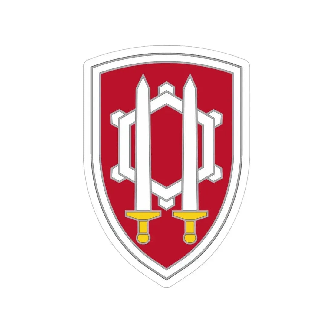 Engineer Command Vietnam 2 (U.S. Army) Transparent STICKER Die-Cut Vinyl Decal 5 Inch - The Sticker Space