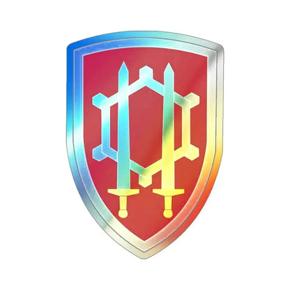 Engineer Command Vietnam (U.S. Army) Holographic STICKER Die-Cut Vinyl Decal 4 Inch Holographic - The Sticker Space