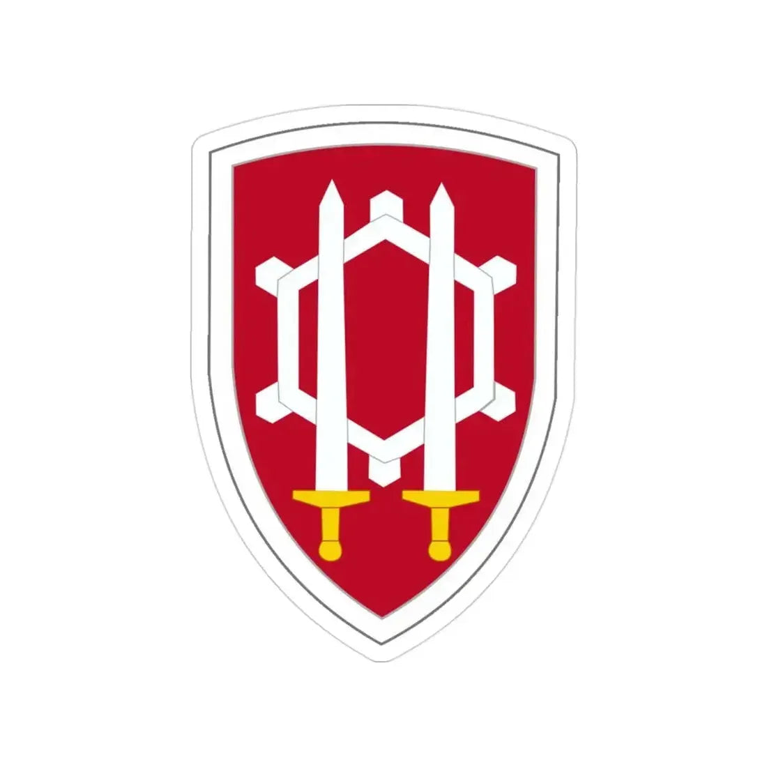 Engineer Command Vietnam (U.S. Army) Transparent STICKER Die-Cut Vinyl Decal 3 Inch - The Sticker Space