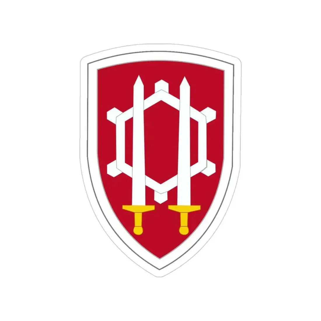 Engineer Command Vietnam (U.S. Army) Transparent STICKER Die-Cut Vinyl Decal 4 Inch - The Sticker Space