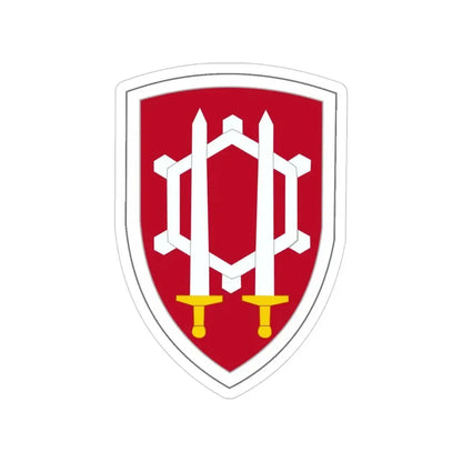Engineer Command Vietnam (U.S. Army) Transparent STICKER Die-Cut Vinyl Decal 4 Inch - The Sticker Space