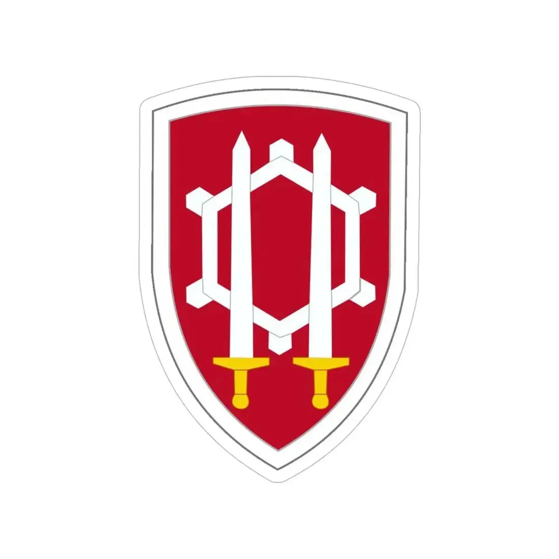 Engineer Command Vietnam (U.S. Army) Transparent STICKER Die-Cut Vinyl Decal 6 Inch - The Sticker Space