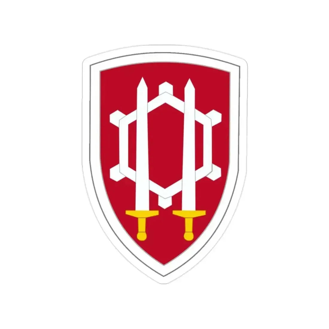 Engineer Command Vietnam (U.S. Army) Transparent STICKER Die-Cut Vinyl Decal - The Sticker Space