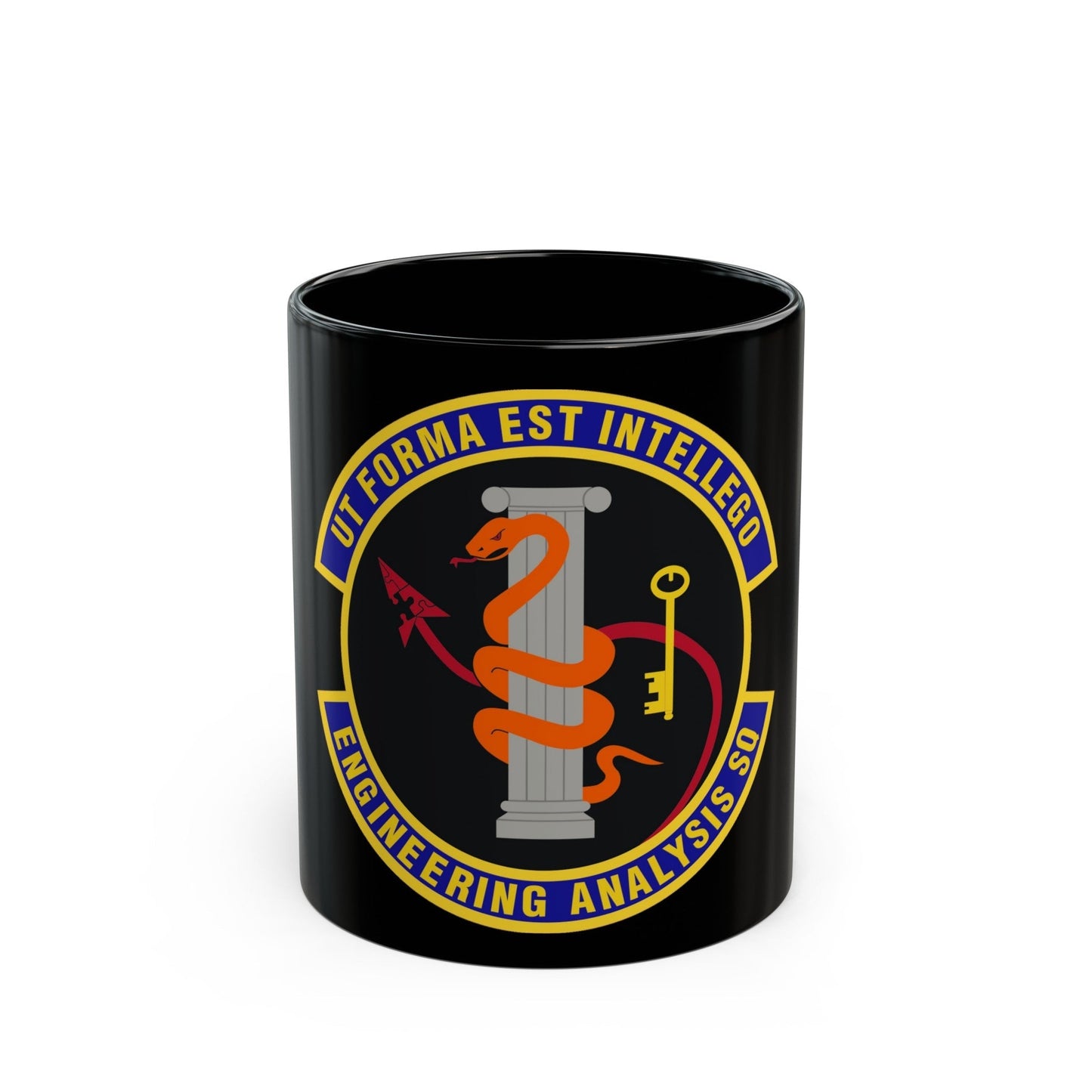 Engineering Analysis Squadron (U.S. Air Force) Black Coffee Mug-11oz-The Sticker Space