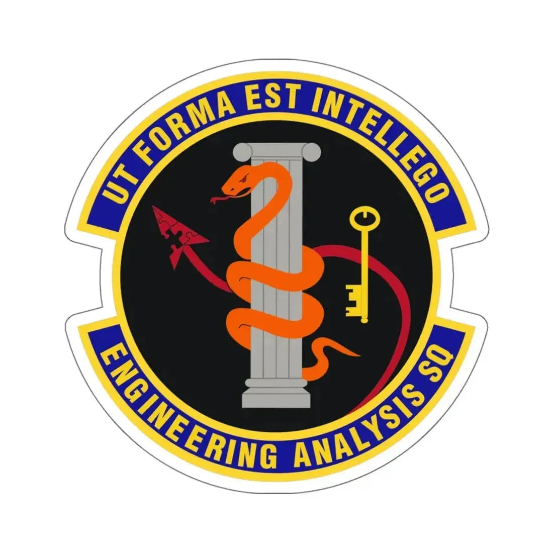 Engineering Analysis Squadron (U.S. Air Force) STICKER Vinyl Die-Cut Decal 5 Inch - The Sticker Space