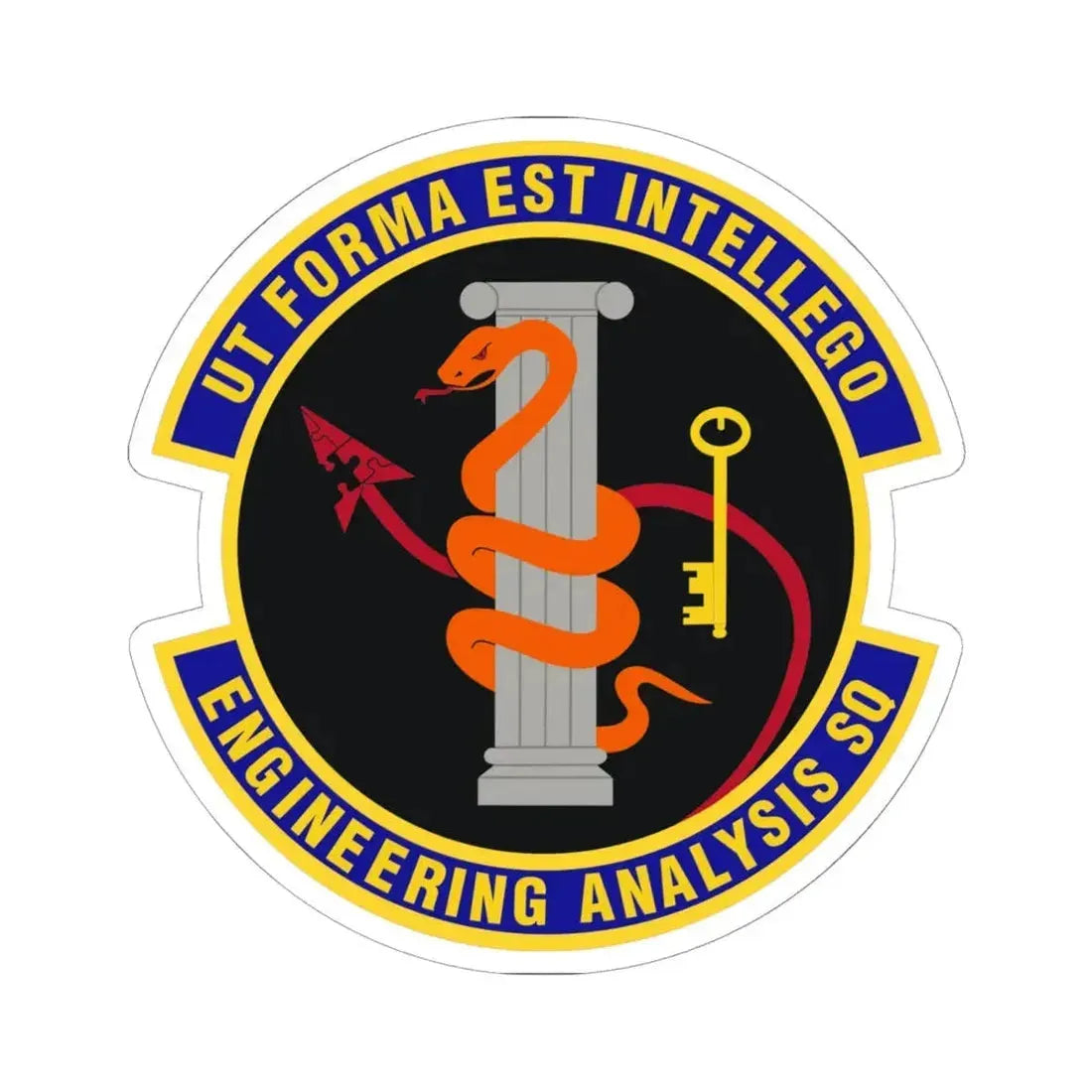 Engineering Analysis Squadron (U.S. Air Force) STICKER Vinyl Kiss-Cut Decal 6 Inch White - The Sticker Space