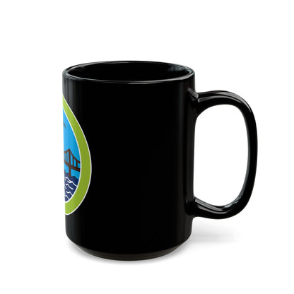 Engineering (Boy Scout Merit Badge) Black Coffee Mug-The Sticker Space